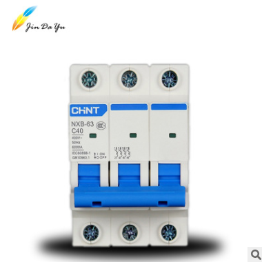 正泰断路器 空气开关NXB3P 6A 10A 20A 32A40A 60A电动车保护开关