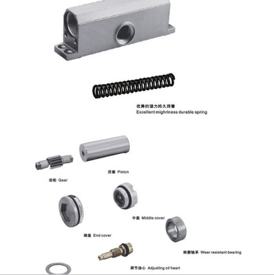 五金厂家直销隐藏式闭门器 自动缓冲液压闭门器 铝合金闭门器现货