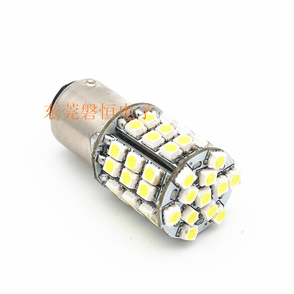 黄白双色转向行车灯 1156-48SMD3528 角灯 刹车灯