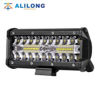 新款汽车工作灯LED light bar 40灯120W长条灯7寸射灯改装车顶灯